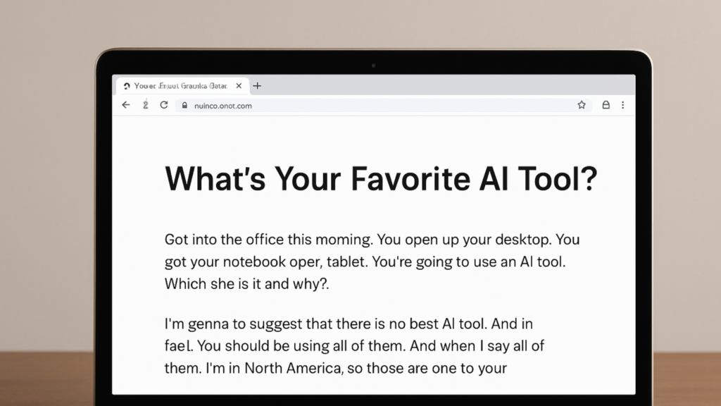 webpage created by ai tool
