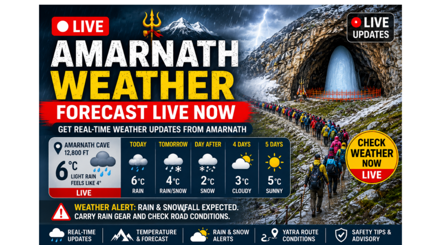 Amarnath Yatra Weather Guide (2026): Temperature, Conditions, Packing & Safety Explained